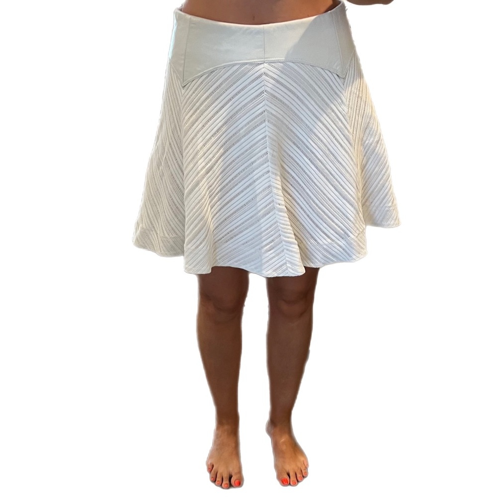 Rag and Bone leather waist band skirt